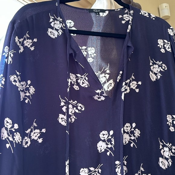 Rails flower navy dress with white flowers - Picture 1 of 3
